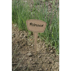Nortene - 5 étiquettes à planter Label 25 - pp / Miscanthus - Marron - 25cm