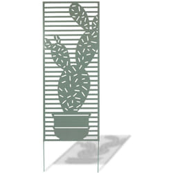 Nortene - Panneau en métal Deco Panel bleu/vert - 0,60 x 1,50 m - pose murale ou sur sol meuble