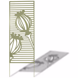Panneaux en métal, avec motifs décoratifs Le panneau en métal Déco Panel peut soit être planté en terre, soit être fixé à un  ...