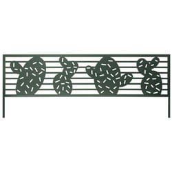 Nortene - Bordure métal décoratif à planter cactus - 0,40 x 1 m - Bleu/vert
