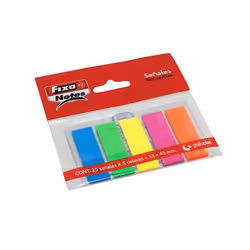 Fixo 65006180, Rectangle, Couleurs assorties, Polyéthylène téréphthalate (PET), 13 mm, 43 mm, 25 feuilles