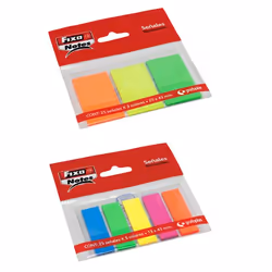 Fixo 65006180 Post-it Rectangle Couleurs assorties 25 feuilles Auto-adhésif