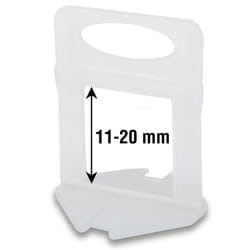 Indicateur de niveau de carrelage Rubi; 11-20 mm; 1,5 mm; 100 unités
