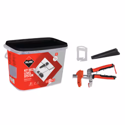 Set de nivellement Rubi DELTA LEVEL SYSTEM; 3-12 mm; 1 mm; 100 unités