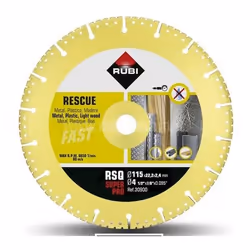 Disque à tronçonner diamanté Rubi RSQ SUPER PRO; 115 mm