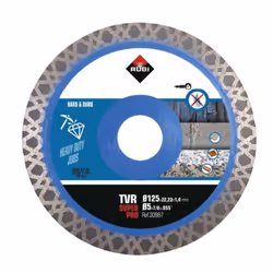 Disque à tronçonner diamanté Rubi TVR 125 SUPERPRO; 125 mm