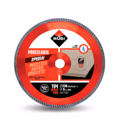 Disque à tronçonner diamant pour coupe humide Rubi TPI 230 SUPERPRO; 230 mm