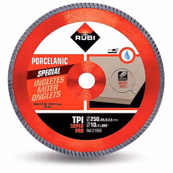 Disque à tronçonner diamant pour coupe humide Rubi TPI 250 SUPERPRO; 250 mm