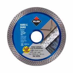 Disque diamanté Mini Viper TVA 85 Superpro - Ø 85 mm - RUBI - 32951 - Adapté à la coupe de coupes plus courtes et plus comple ...