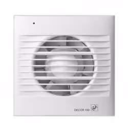 Soler & Palau DECOR-100 C, Ventilateur à lame domestique, Blanc, Mur, 40 dB, 2500 tr/min, 95 m³/h