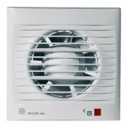 Ventilateurs axiaux extra-plats, avec un débit approximatif de 100 m3/h, clapet anti-retour intégré, voyant de fonctionnement ...