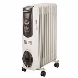 Soler &amp; Palau SAHARA-2503, Radiateur, Sol, Blanc, Rotatif, 2500 W, 230 V