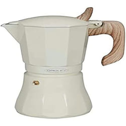 Cafetière Italienne - OROLEY - Petra - 6 Tasses - Aluminium Crème - Arrêt Automatique
