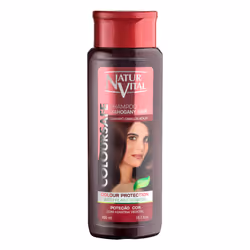 Naturaleza y Vida ColourSafe Shampooing Cheveux Acajou 300 ml, 300 ml, Shampoing, Unisexe, Cheveux colorés, Rouge, Protection ...
