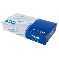 Milan CPM612 gomme à effacer Plastique Blanc 12 pièce(s)