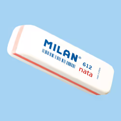 Milan CPM612 gomme à effacer Plastique Blanc 12 pièce(s)