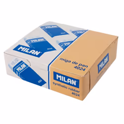 Milan CNM4024 gomme à effacer Caoutchouc Bleu, Blanc 24 pièce(s)