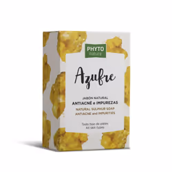 Luxana Phyto Nature Natural Sulphur, Peau, Savon en pain, Anti-acné, Anti-points noirs, Nettoyant, Rectangulaire, 120 g, 1 pi ...