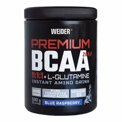 Acides aminés essentiels Weider - Premium BCAA 8:1:1 + L-Glutamine - Blue Raspberry 500g