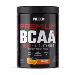 Acides aminés essentiels Weider - Premium BCAA 8:1:1 + L-Glutamine - Orange 500g