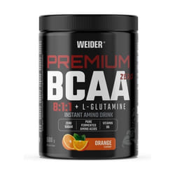 Acides aminés essentiels Weider - Premium BCAA 8:1:1 + L-Glutamine - Orange 500g