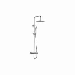 La colonne de douche NESSY CUADRADO avec robinetterie thermostatique propose un design moderne pour un espace bain stylé. Car ...