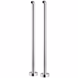 - Colonnes se fixant à une arrivée deau par le sol et sur lesquelles on fixe un robinet bain-douche (non fourni). A installer ...
