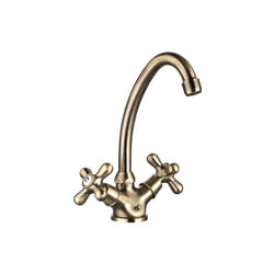 Edouard Rousseau - Mélangeur lavabo retro - Vieux Bronze