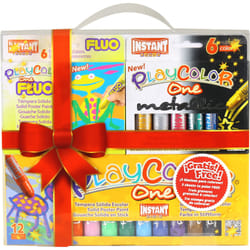 GRAINE CREATIVE Lot De 24 Playcolor One (Basic/Metal/Fluo) + 3 Dessins Noël