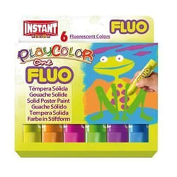 Playcolor 10431 10 g Flu One Solid Poster Paint Stick (Pack of 6)