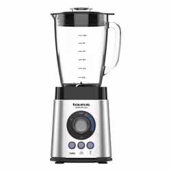 Taurus Power Total 2000, Mélangeur de table, 2,2 L, Pileur de glace, 2000 W, Noir, Acier inoxydable