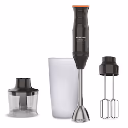 Taurus Bapi 1200 Rocket Complet, Mélangeur par immersion, 0,5 L, Pileur de glace, 1200 W, Noir, Acier inoxydable