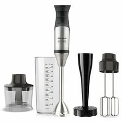 Taurus Bapi 1200 Premium Fullset Mélangeur par immersion 1200 W Noir, Acier inoxydable