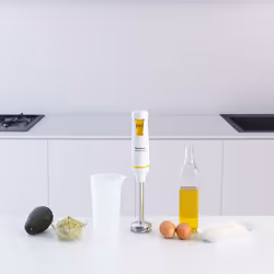 Taurus Robot 750 Easy inox 0,5 L Mélangeur par immersion 750 W Blanc, Jaune