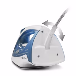 Taurus Baltic 2200 Fer à repasser à sec ou à vapeur Semelle Nano en argent céramique 2200 W Bleu, Blanc