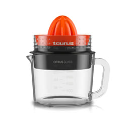 Taurus Citrus Glass presse-agrume électrique 1 L 30 W Noir, Rouge, Transparent