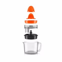 Taurus Citrus Glass presse-agrume électrique 1 L 30 W Noir, Rouge, Transparent