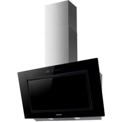 G70BKAL - Hotte décorative, 70cm, puissance d'aspiration de 650m3/h, 3 niveaux d'aspiration, tactile, filtres de aluminium multicouche lavable, kit