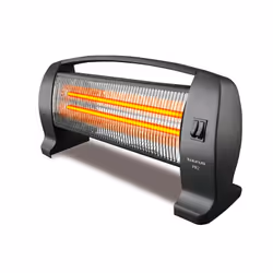 Taurus PR2, Chauffage d'appoint électrique à quartz, Verre quartz, Intérieure, Sol, Noir, 1200 W