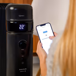 Taurus alpatec - radiateur à bain d'huile connecté 2000w noir - agadir connect 2000