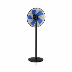 Taurus Boreal 16C Elegance, Ventilateur à lame domestique, Noir, Bleu, Sol, 40 cm, Boutons, Colonne
