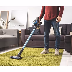 Taurus Ideal Lithium Batterie Sec HEPA Sans sac Noir, Bleu