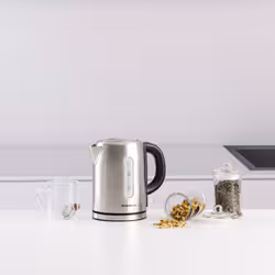 Taurus Selene Compact bouilloire 1 L 2400 W Noir, Argent - Vue supplémentaire 2
