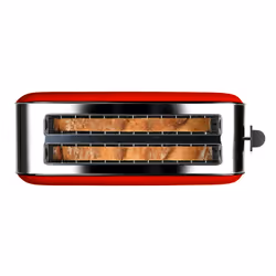 Taurus Vintage Red 6 2 part(s) 1400 W Rouge, Acier inoxydable