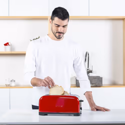 Taurus Vintage Red 6 2 part(s) 1400 W Rouge, Acier inoxydable - Vue supplémentaire 4