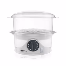 Taurus Salutecook cuiseur vapeur 2 Nombre de paniers Pose libre 800 W Transparent, Blanc