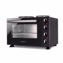Taurus Electrifying Volcan, Plaque de cuisson de table, Noir, Rotatif, Devant, 2 zone(s), 2 zone(s)