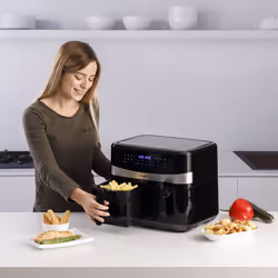 Taurus Air Fry Digital Duo Friteuse à air chaud Double 9L 2200W Noir - Vue supplémentaire 4