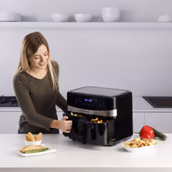Taurus Air Fry Digital Duo Friteuse à air chaud Double 9L 2200W Noir - Vue supplémentaire 6