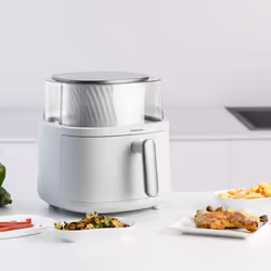 Taurus Aero Crisp Spin Unique 6 L Autonome 1550 W Friteuse d’air chaud Blanc